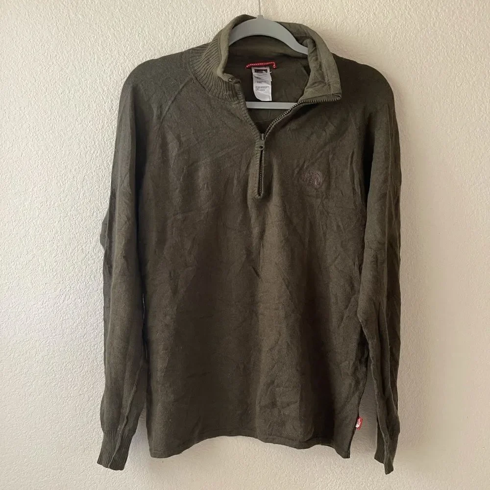 The north face wool blend‎ half zip sweater